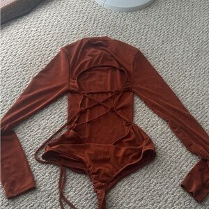 Rust Brown womens One Piece